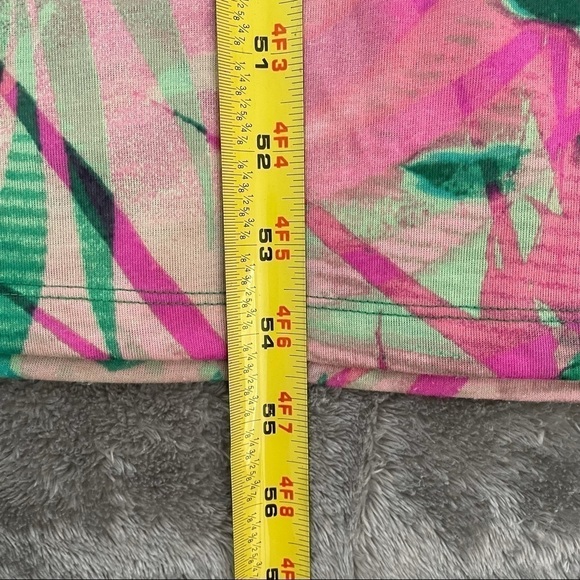 True Freedom Geometric Multi-Color Palm Maxi Dress - Picture 9 of 9